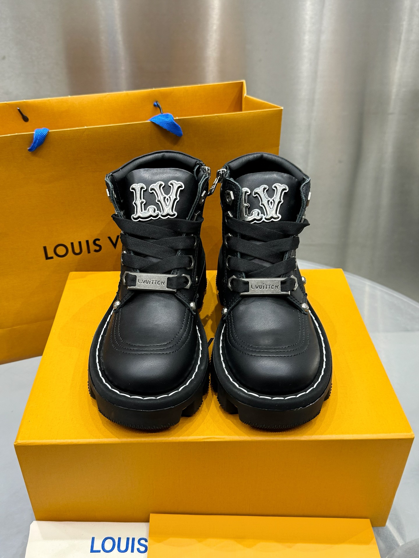 LV Checker Ankle Boot 1ACN8D